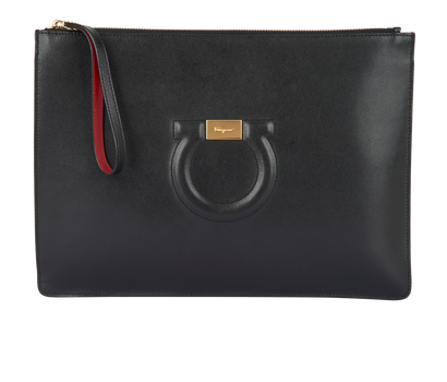 Salvatore Ferragamo Gancini Document Pouch, front view